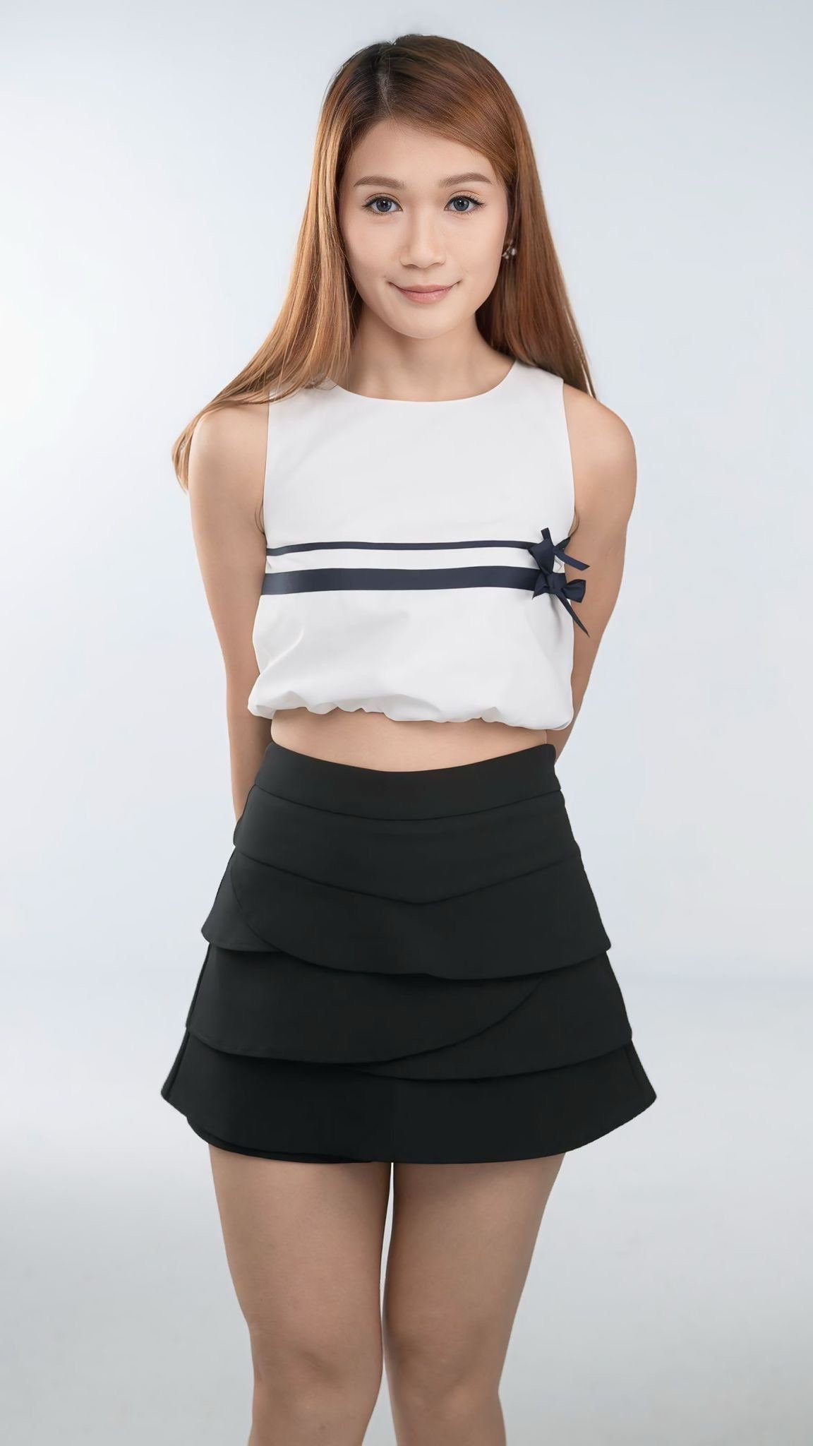 Mika Tiered Skorts (Black)